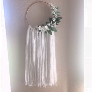 Boho flower wall hanging